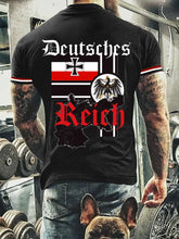 Deutsches Reich bedrucktes Kurzarm-T-Shirt für Männer zartstils